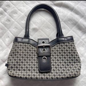 Nine & Company mini shoulder bag purse black gray 2000s style